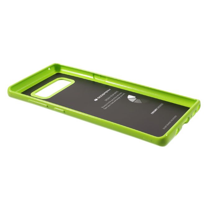 Goospery - Hülle für Samsung Galaxy Note 8 - TPU Soft Case - Pearl Jelly Series - hellgrün