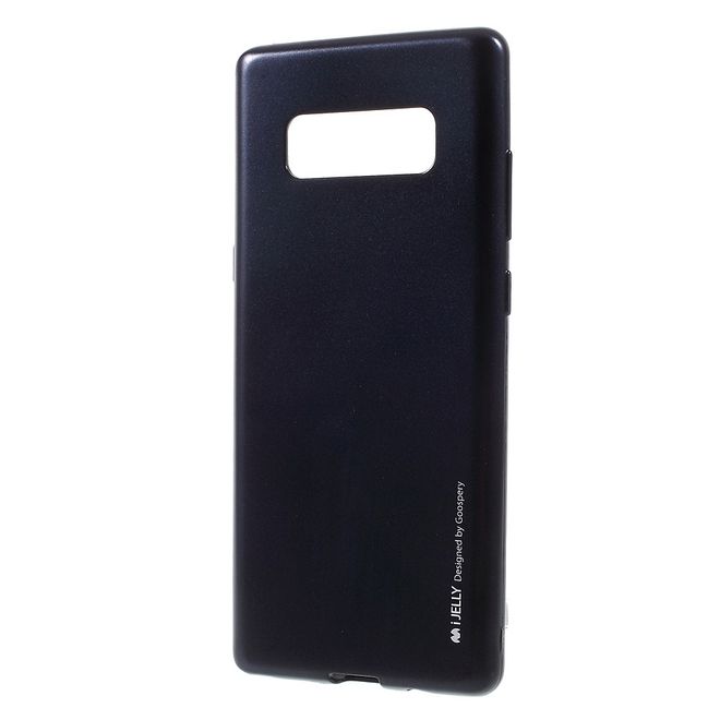 Goospery - Handy Hülle für Samsung Galaxy Note 8 - TPU Soft Case - i Jelly Metal Series - dark navy