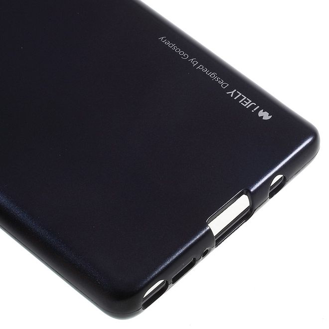 Goospery - Handy Hülle für Samsung Galaxy Note 8 - TPU Soft Case - i Jelly Metal Series - dark navy