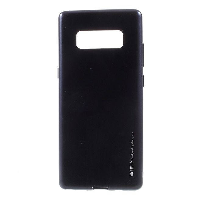 Goospery - Handy Hülle für Samsung Galaxy Note 8 - TPU Soft Case - i Jelly Metal Series - dark navy