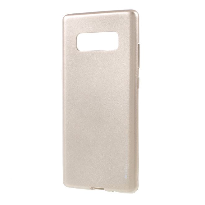 Goospery - Handy Hülle für Samsung Galaxy Note 8 - TPU Soft Case - i Jelly Metal Series - gold
