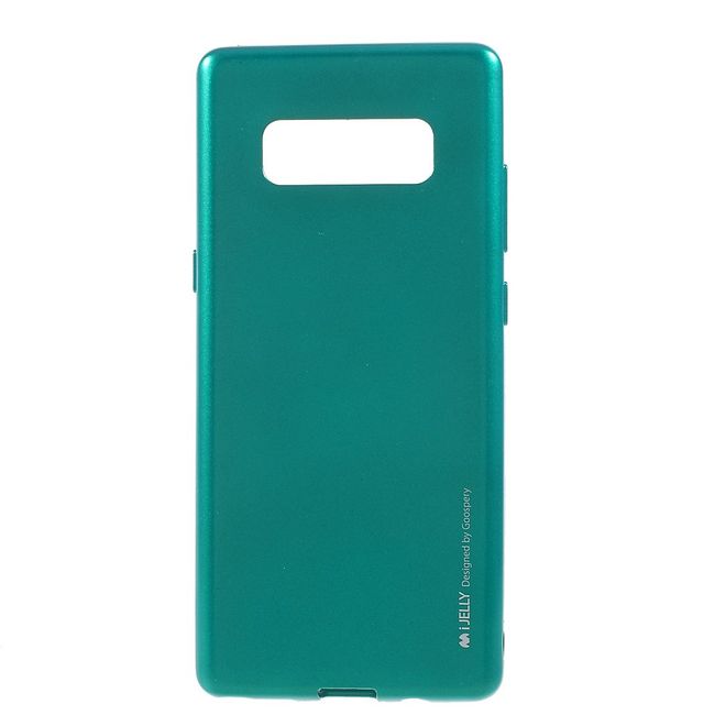 Goospery - Handy Hülle für Samsung Galaxy Note 8 - TPU Soft Case - i Jelly Metal Series - grün
