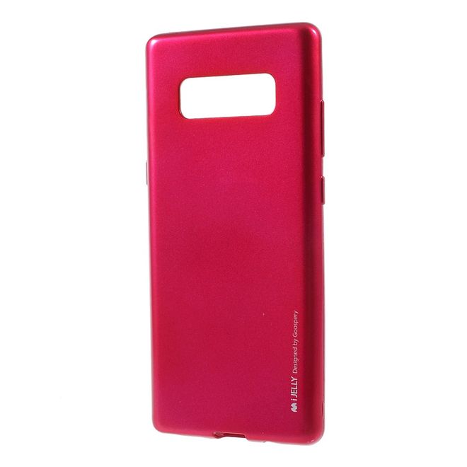 Goospery - Handy Hülle für Samsung Galaxy Note 8 - TPU Soft Case - i Jelly Metal Series - rosa
