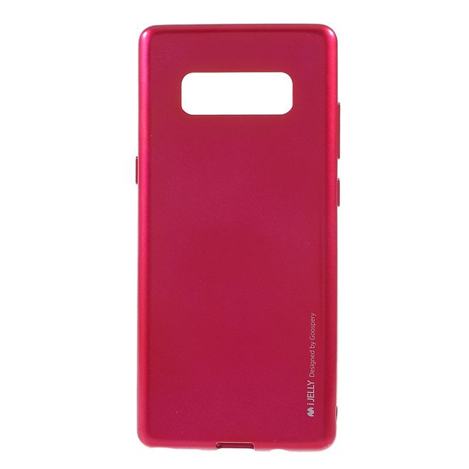 Goospery - Handy Hülle für Samsung Galaxy Note 8 - TPU Soft Case - i Jelly Metal Series - rosa