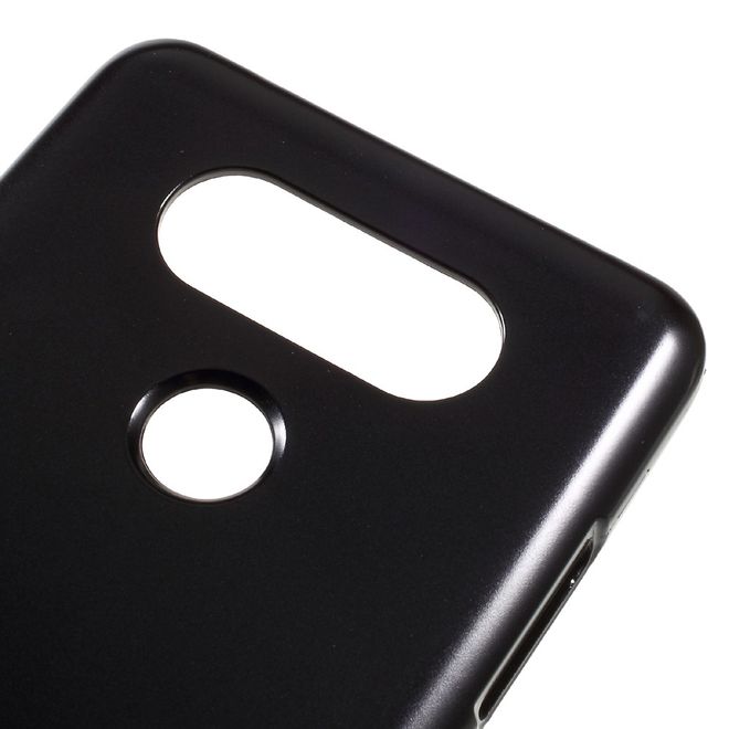 Goospery - Handy Hülle für LG Q6 / Q6 Plus - TPU Soft Case - i Jelly Metal Series - dark navy