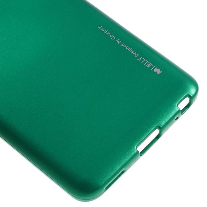 Goospery - Handy Hülle für LG Q6 / Q6 Plus - TPU Soft Case - i Jelly Metal Series - grün