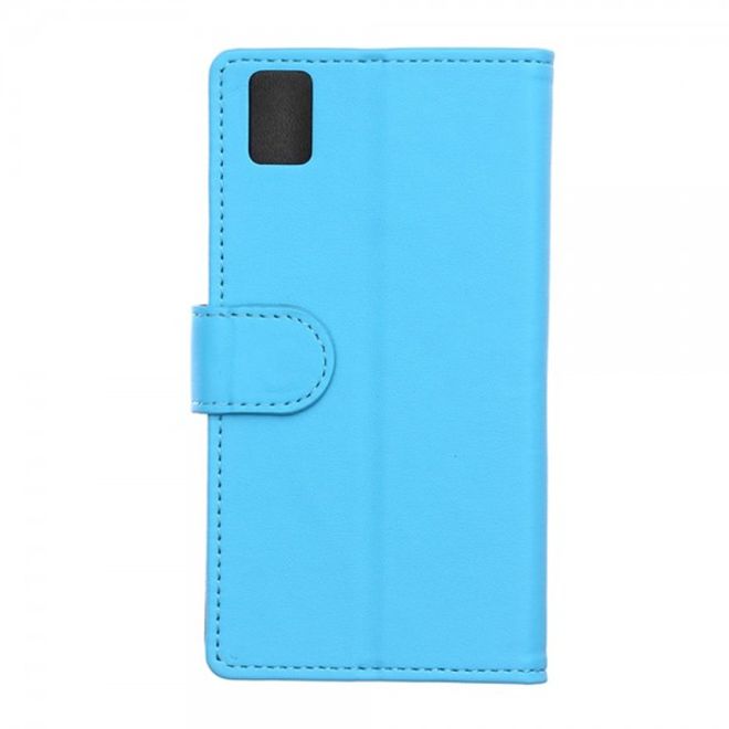 Huawei Honor 7i Klassisches Leder Case mit Standfunktion und Kreditkartenslots - blau