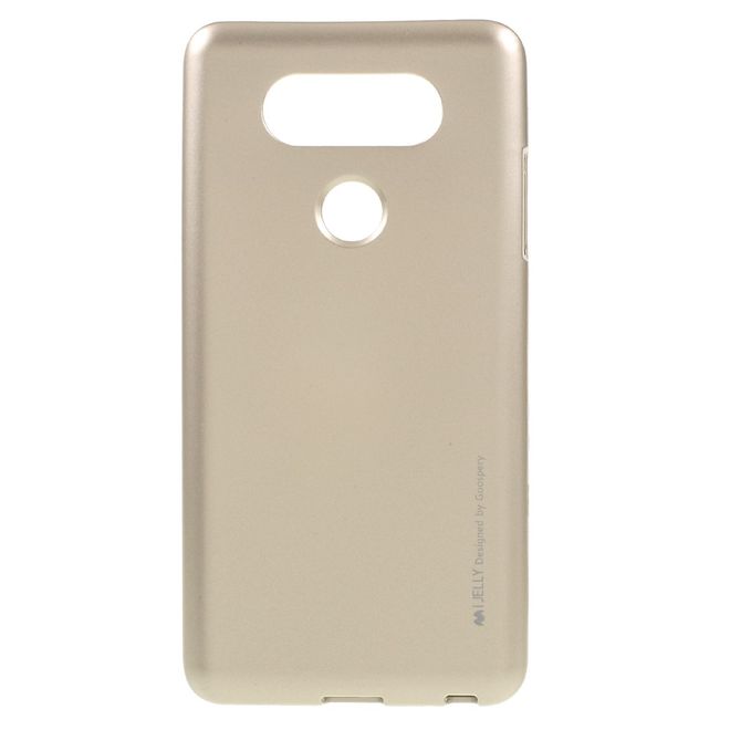 Goospery - Handy Hülle für LG V30 - TPU Soft Case - i Jelly Metal Series - gold