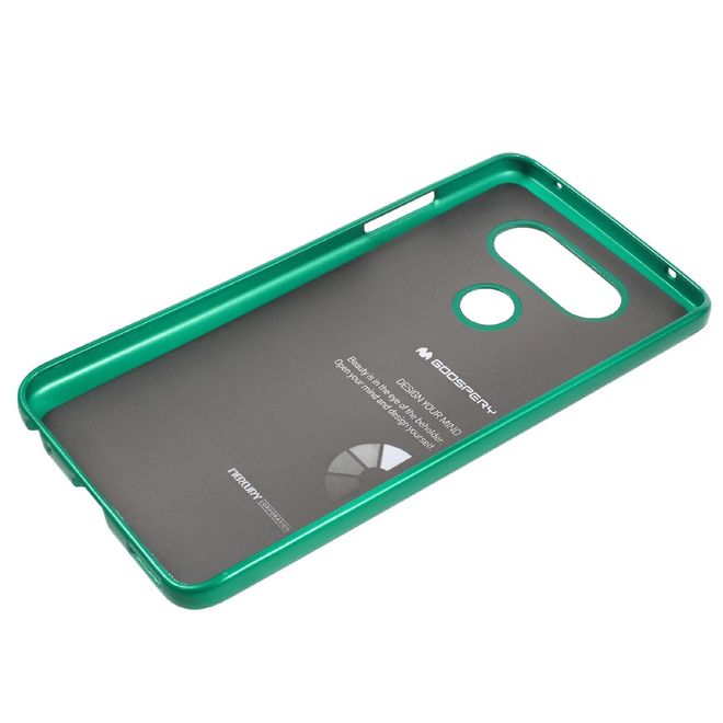 Goospery - Handy Hülle für LG V30 - TPU Soft Case - i Jelly Metal Series - grün