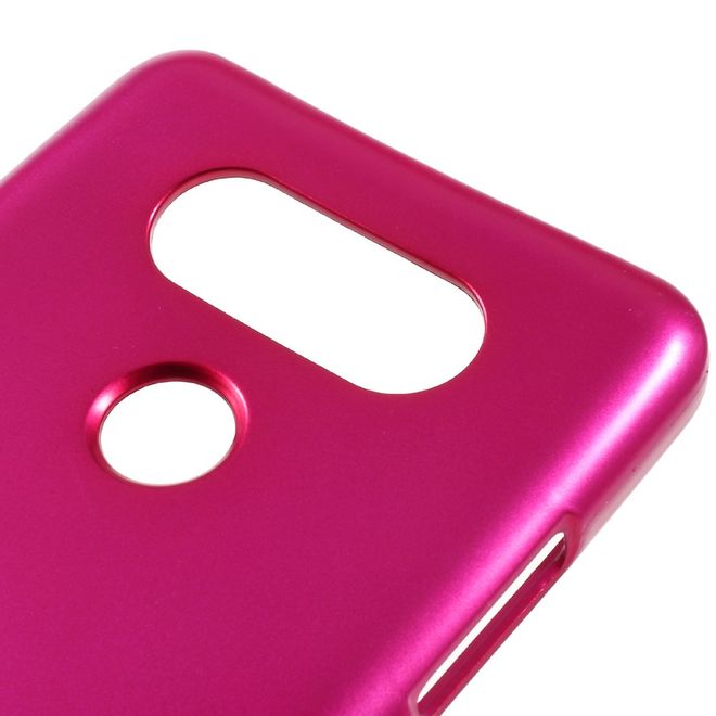 Goospery - Handy Hülle für LG V30 - TPU Soft Case - i Jelly Metal Series - rosa