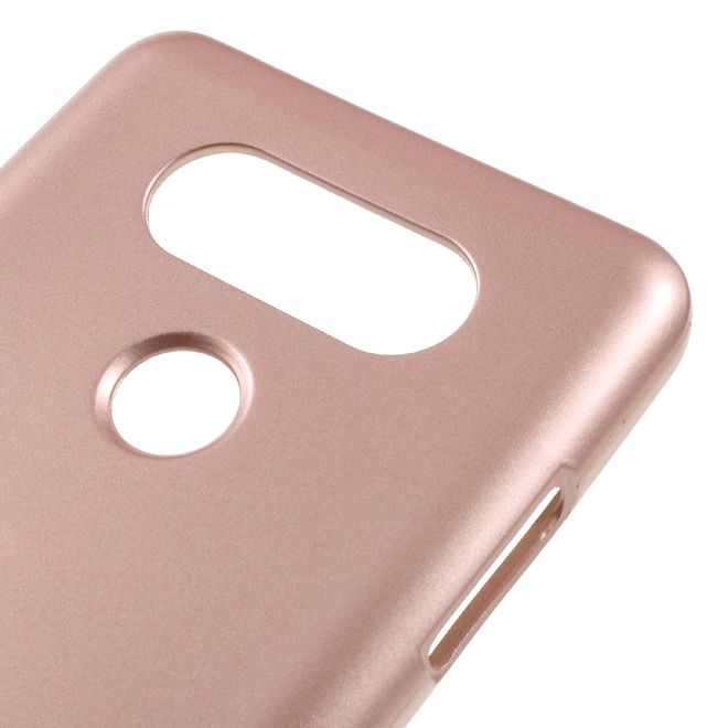 Goospery - Handy Hülle für LG V30 - TPU Soft Case - i Jelly Metal Series - rosegold