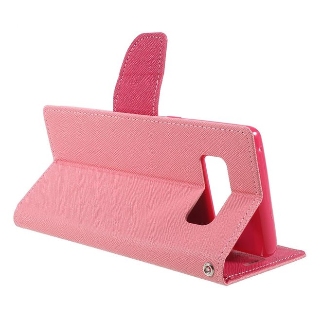 Goospery - Samsung Galaxy Note 8 Hülle - Handy Bookcover - Fancy Diary Series - rosa/pink