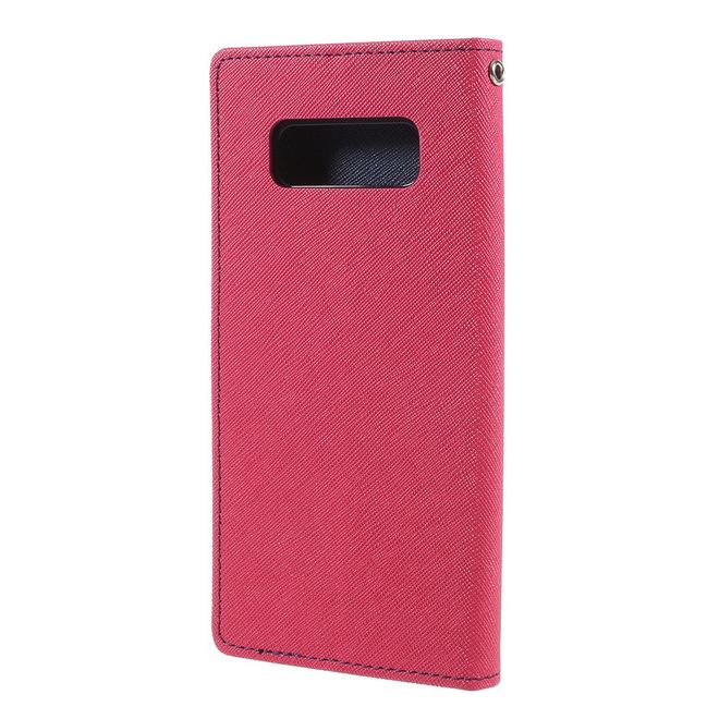 Goospery - Samsung Galaxy Note 8 Hülle - Handy Bookcover - Fancy Diary Series - pink/navy