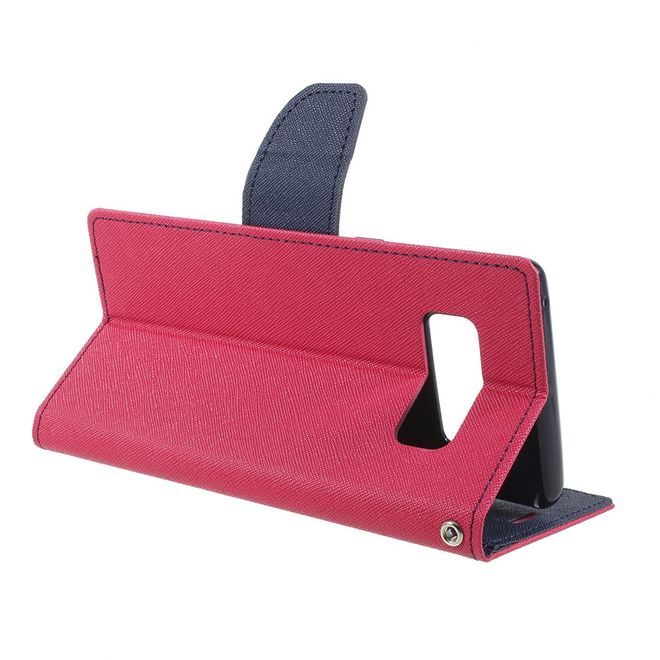 Goospery - Samsung Galaxy Note 8 Hülle - Handy Bookcover - Fancy Diary Series - pink/navy