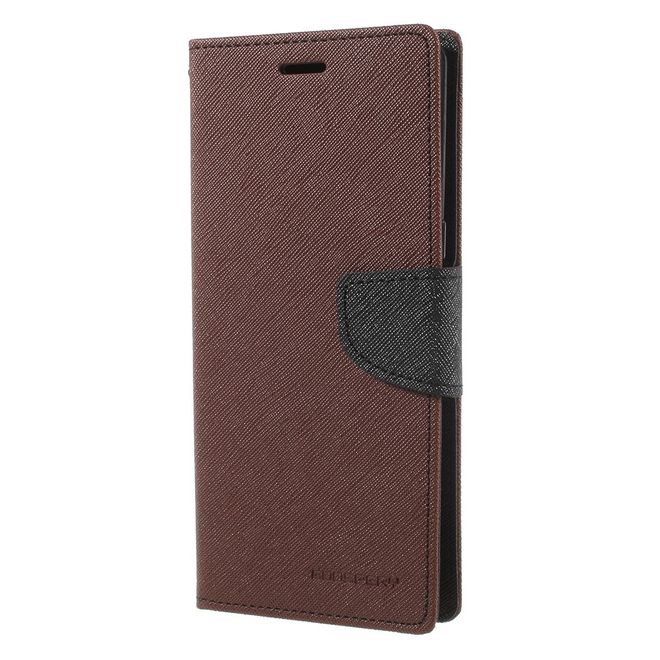 Goospery - Samsung Galaxy Note 8 Hülle - Handy Bookcover - Fancy Diary Series - braun/schwarz
