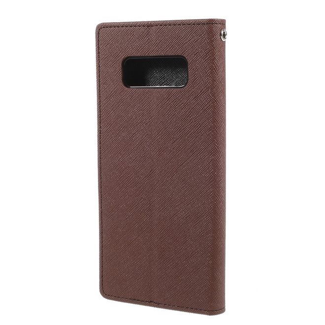 Goospery - Samsung Galaxy Note 8 Hülle - Handy Bookcover - Fancy Diary Series - braun/schwarz