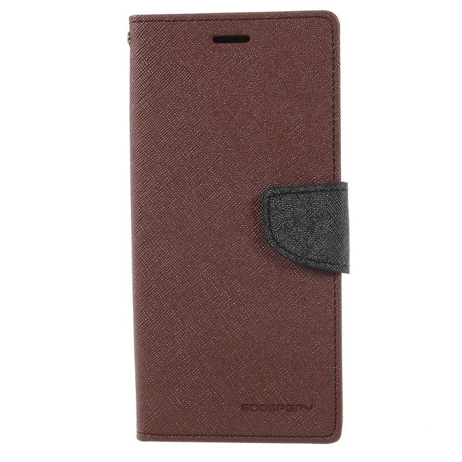 Goospery - Samsung Galaxy Note 8 Hülle - Handy Bookcover - Fancy Diary Series - braun/schwarz