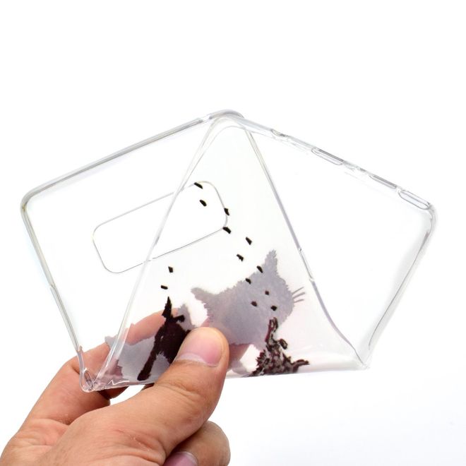 Samsung Galaxy Note 8 Handy Hülle - SoftTPU Softcase - zwei Katzen