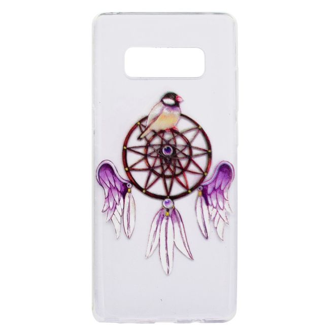 Samsung Galaxy Note 8 Handy Hülle - SoftTPU Softcase - purpurner Traumfänger