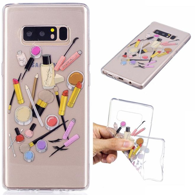 Samsung Galaxy Note 8 Case - Hülle aus elastischem TPU Plastik - Schminksachen