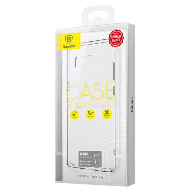 Baseus - Samsung Galaxy Note 8 Hülle - TPU Softcase - Simple Series - transparent