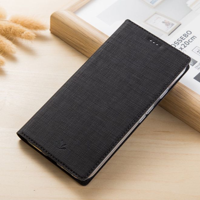 Vili Dmx - Sony Xperia XZ1 Compact Hülle - Case aus Leder - Business Style - mit Standfunktion - schwarz