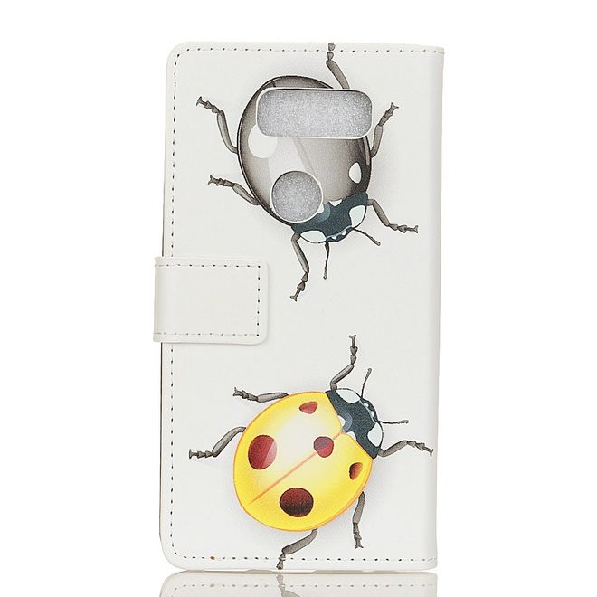 Étui LG V30 - Couverture en cuir - Deux scarabées de mai