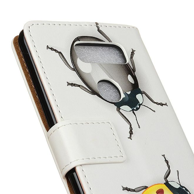 Étui LG V30 - Couverture en cuir - Deux scarabées de mai