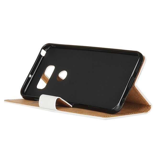 Étui LG V30 - Couverture en cuir - Tour Eiffel et stylo-plume