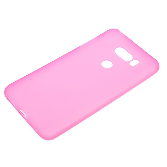 Étui pour LG V30 - Coque souple en TPU - finition mate - rose