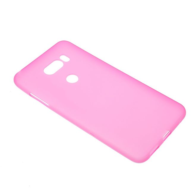 Étui pour LG V30 - Coque souple en TPU - finition mate - rose