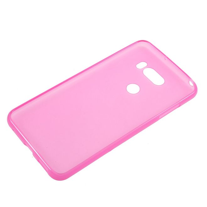 Étui pour LG V30 - Coque souple en TPU - finition mate - rose