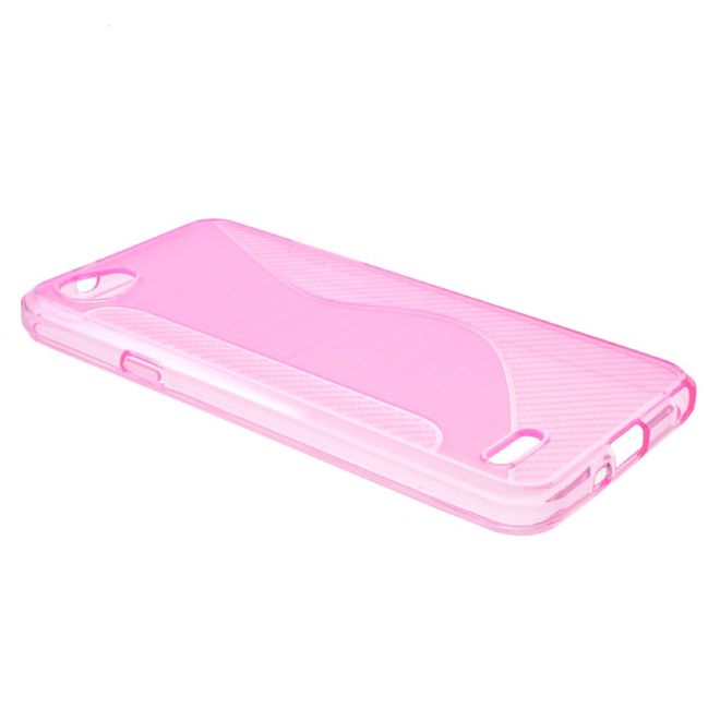 LG Q6 / Q6 Plus Handy Hülle - TPU Soft Case - S-Shape - pink