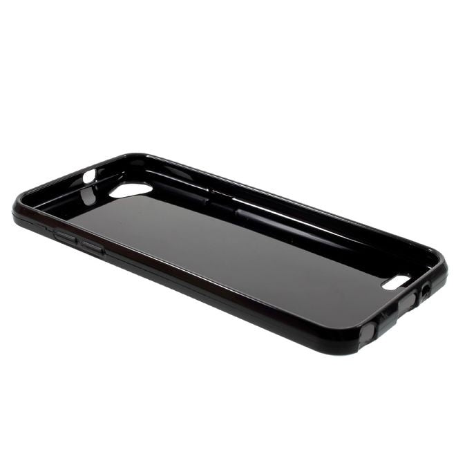 LG Q6 / Q6 Plus Handy Hülle - TPU Soft Case - S-Shape - schwarz