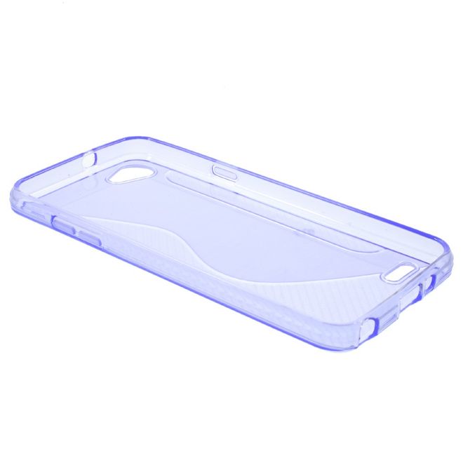 LG Q6 / Q6 Plus Handy Hülle - TPU Soft Case - S-Shape - purpur
