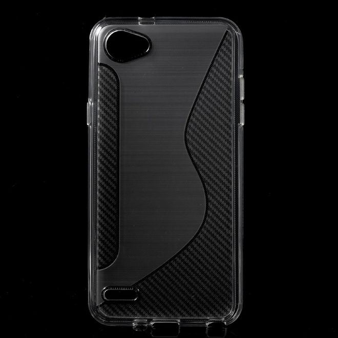 LG Q6 / Q6 Plus Handy Hülle - TPU Soft Case - S-Shape - transparent