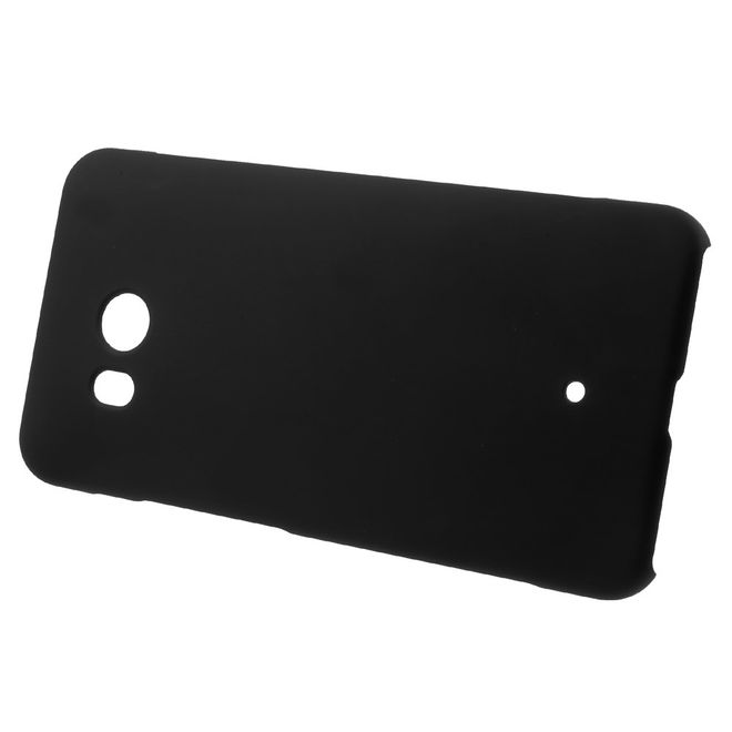HTC U11 Handy Hülle - Case aus gummiertem Hartplastik - schwarz