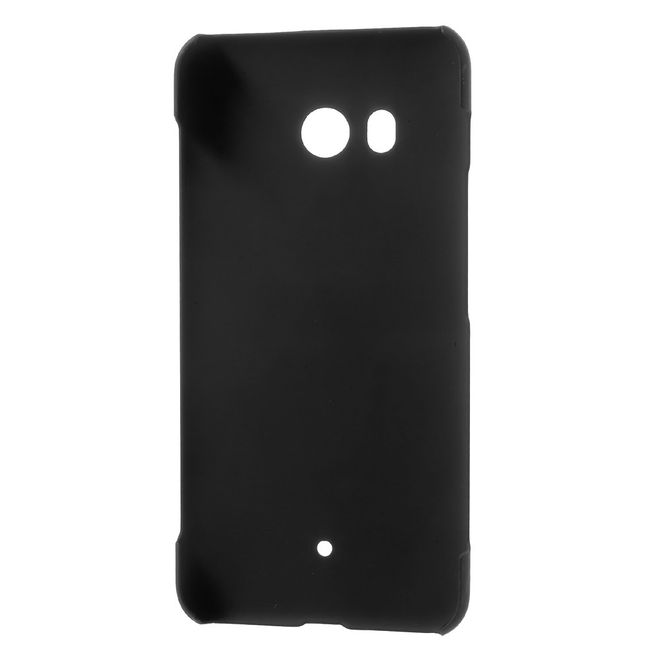 HTC U11 Handy Hülle - Case aus gummiertem Hartplastik - schwarz