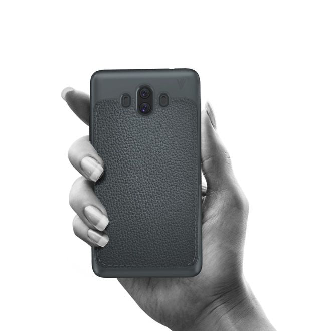 Ivso - Huawei Mate 10 Hülle - TPU Soft Case und Kunstleder - Gentry Series - grau