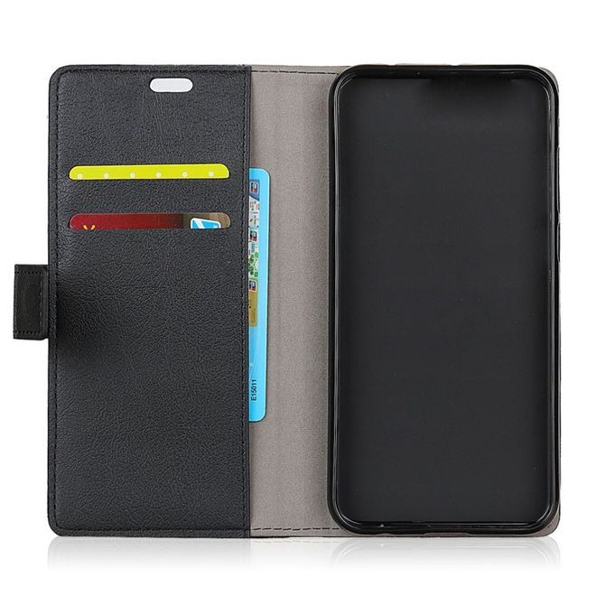 Huawei Mate 10 Handy Hülle - Magnetisches Case aus Leder - mit Standfunktion - schwarz