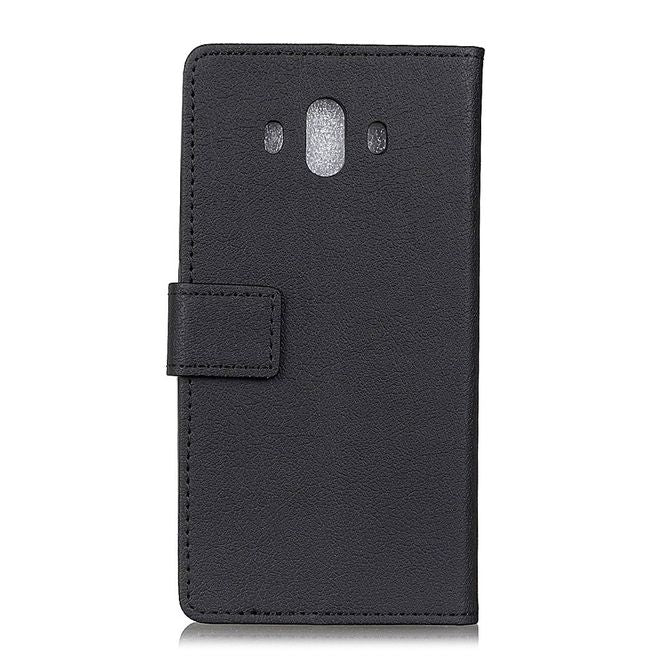 Huawei Mate 10 Handy Hülle - Magnetisches Case aus Leder - mit Standfunktion - schwarz
