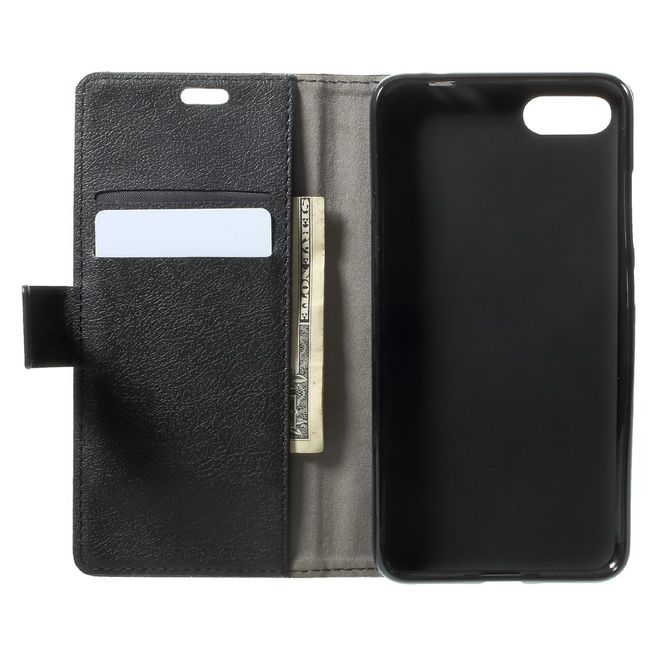 Asus Zenfone 4 Max / 4 Max Pro / 4 Max Plus  Hülle - Case aus Leder - schwarz