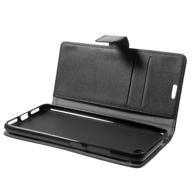 Asus Zenfone 4 Max / 4 Max Pro / 4 Max Plus  Hülle - Case aus Leder - schwarz