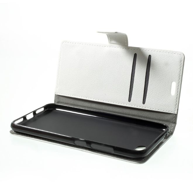 Asus Zenfone 4 Max / 4 Max Pro / 4 Max Plus  Hülle - Case aus Leder - weiss