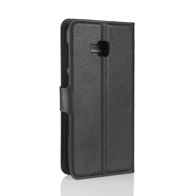Asus Zenfone 4 Selfie Pro (ZD552KL) Hülle - Case aus Leder - mit Litchitextur und Standfunktion - schwarz
