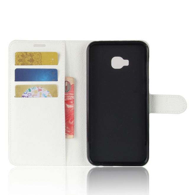 Asus Zenfone 4 Selfie Pro (ZD552KL) Hülle - Case aus Leder - mit Litchitextur und Standfunktion - weiss