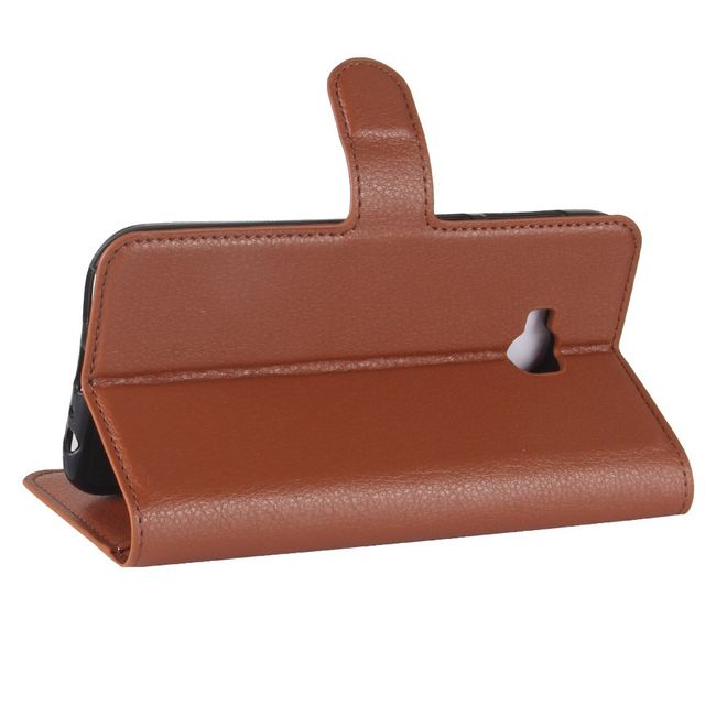 Asus Zenfone 4 Selfie Pro (ZD552KL) Hülle - Case aus Leder - mit Litchitextur und Standfunktion - braun