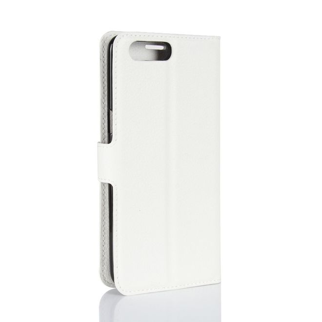Asus Zenfone 4 (ZE554KL) Hülle - Case aus Leder - mit Litchitextur und Standfunktion - weiss