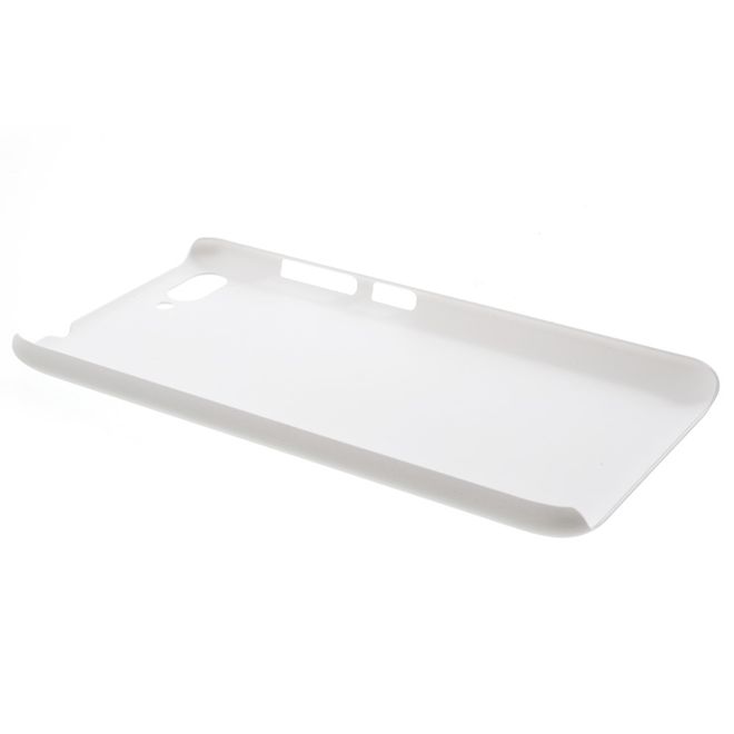 Asus Zenfone 4 Max / 4 Max Pro / 4 Max Plus  Hülle - Gummiertes Case aus Hartplastik - weiss