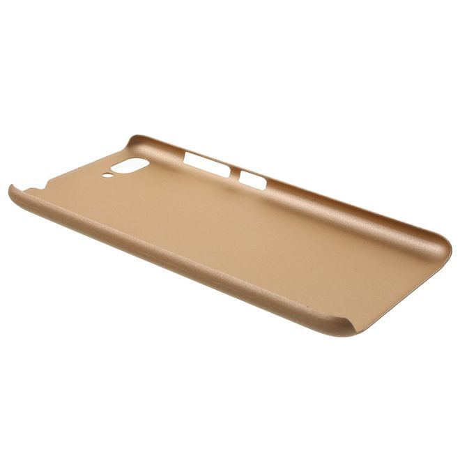 Asus Zenfone 4 Max / 4 Max Pro / 4 Max Plus  Hülle - Gummiertes Case aus Hartplastik - gold